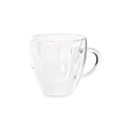 Caneca Heart de Vidro Dupla