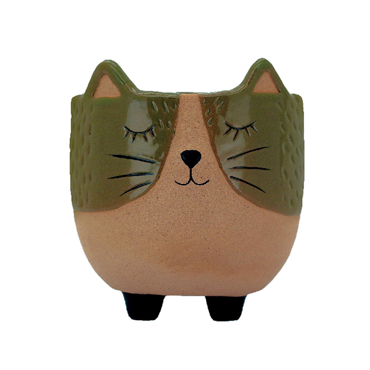 Vaso Cerâmica Gato